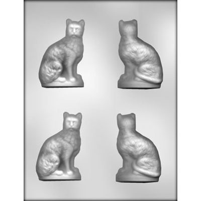 3-1/8" Sitting Cat Mold (4)