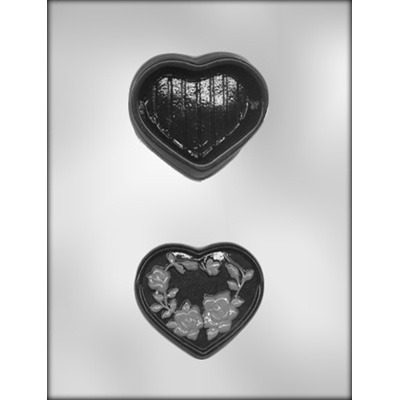 3.25" Heart Scroll Box  (2)