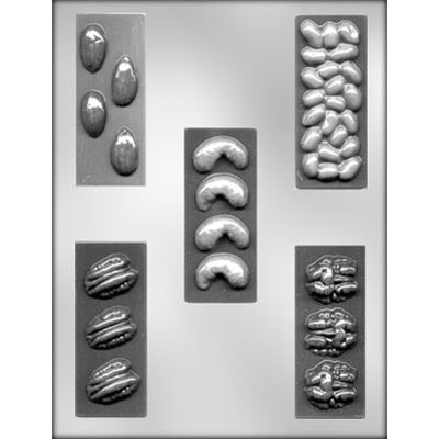 3.5" Nut Bars Asst. Mold (5)