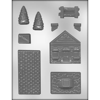 3D House w/Fence Mold (9)