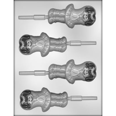 4" Dancing Girl Sucker Mold(4)