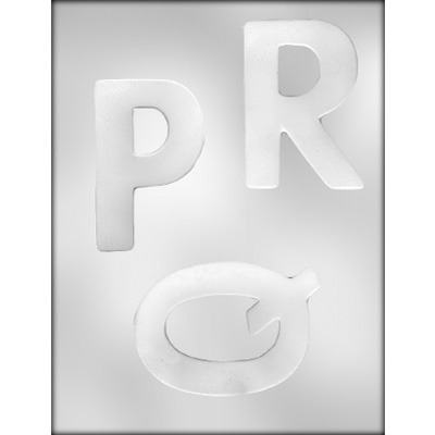 4" Letters P-Q-R Mold (3)
