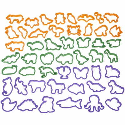 50-PC Animal Cookie Cutter Set