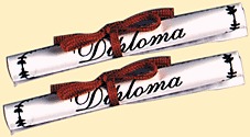 3-1/2" Diploma w/ Ribbon 2 CT