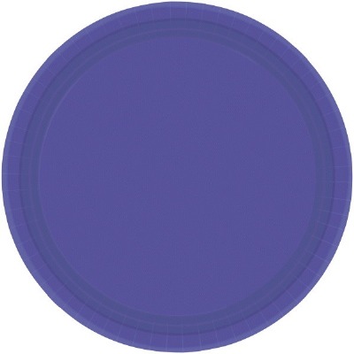 7" Plate 24 CT Purple