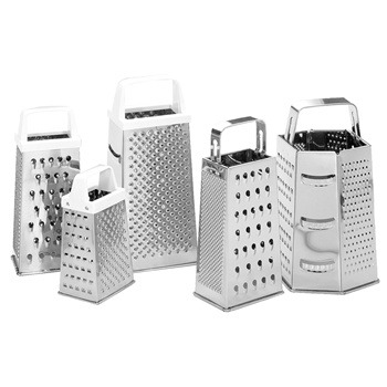 Fox Run Grater - Stainless Steel - 4 Sided