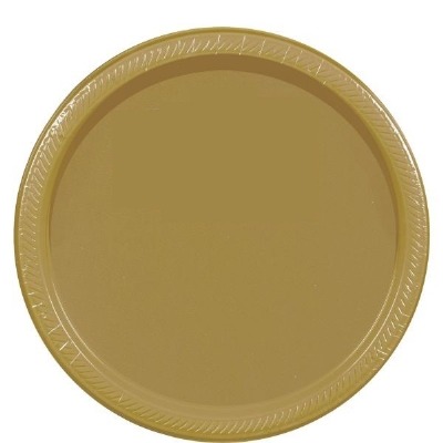 9" Plate 24 CT Gold