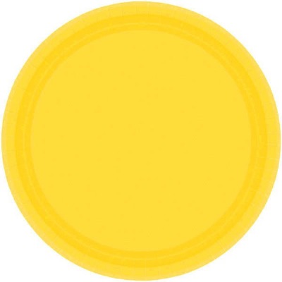 9" Plate 24 CT Yellow