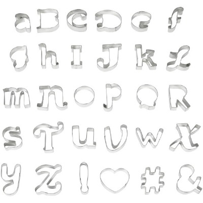 Alphabet Metal CC Set 30CT