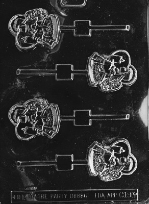 Angel w/ Candle Lolly Mold