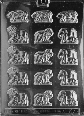 Animal Crackers Candy Mold