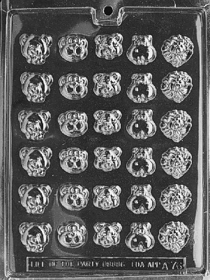 Animal Faces Candy Mold