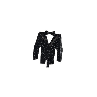 Tux Black Glitter Cupcake Pics