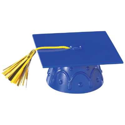 Blue Grad Cap with Tassel