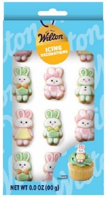 Bunny Royal Icing Decorations 12CT