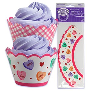 Candy Hearts Treat Wraps 48