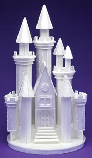 Castle  12" White w/Steps