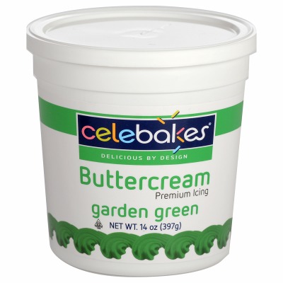Celebakes Green Buttercream Icing 14 oz.