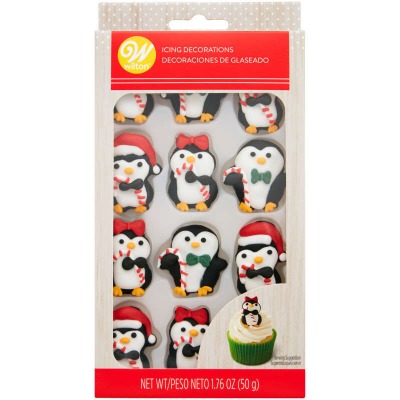 Christmas Penguins Royal Icing