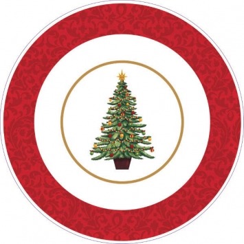 Christmas Tree 13" Bowl