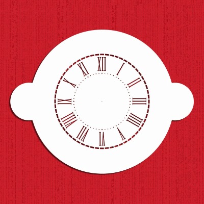 Clock Cake Stencil