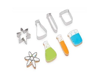 4 PC Science Cookie Cutter Set