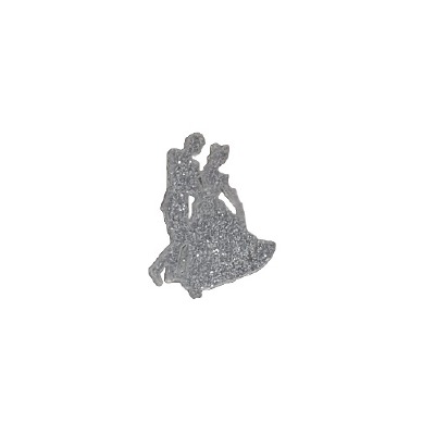 Couple Dancing Silver Glitter Cupcake Pics