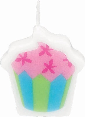 Cup Cake Candles 6 Count Cake Topper