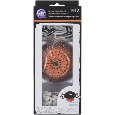 Cupcake Decoration Kit Spider 24 CT
