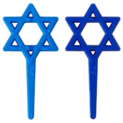 Star Of David Cupcake Pic 12CT
