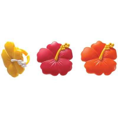 Hibiscus Flower 12 Count Rings