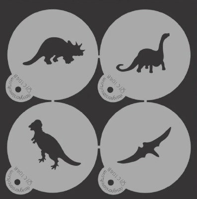 Dinosaurs Cookie Stencil