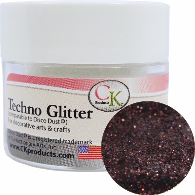 Chocolate Brown Techno Glitter