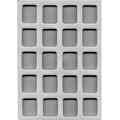 Flex Mold 1-3/8" Square Mint (16)