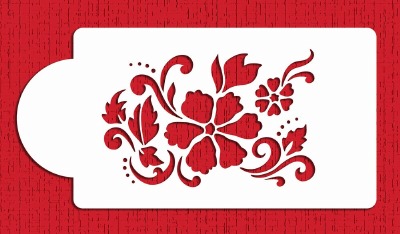 Floral Explosion2 Cake Stencil