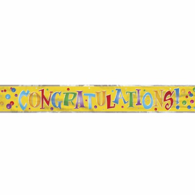 Foil Banner Congratulations