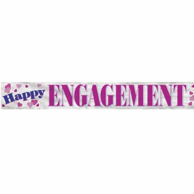 Foil Banner Happy Engagement