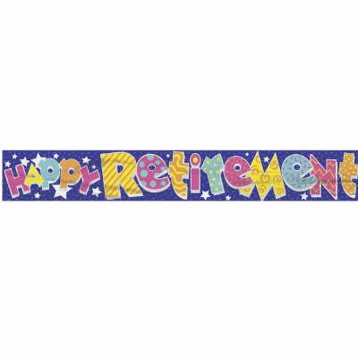 Foil Banner Happy Retirement
