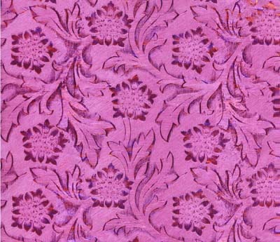 Foil Roll Poly Embossed Fuschia