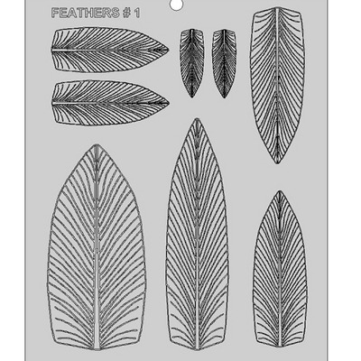 Gelatin Sheet-Feathers #1