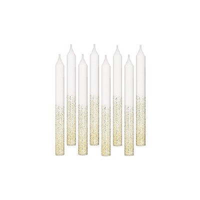 Glitter Gold Drip Candles