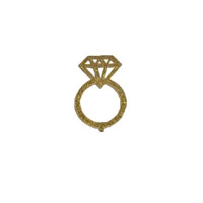 Wedding Ring Gold Glitter Cake Pics