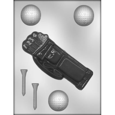 Golf Bag, Tees, & Balls Mold 6
