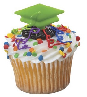 Grad Cap Pics Green 12 CT