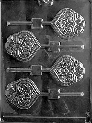 Heart w/ Bow Lolly Mold