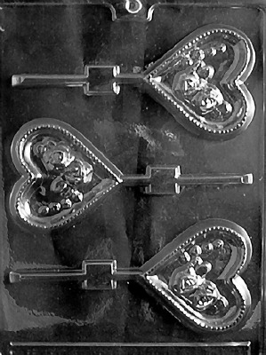 Heart w/ Roses Lolly Mold