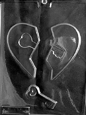 Heart With Key Mold