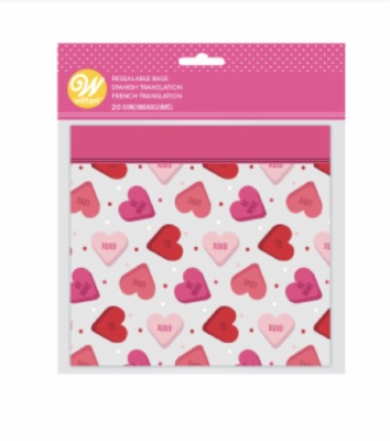 Hearts Resealable Bags 20CT