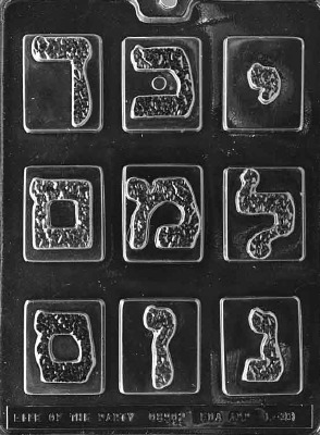 Hebrew Letters Mold