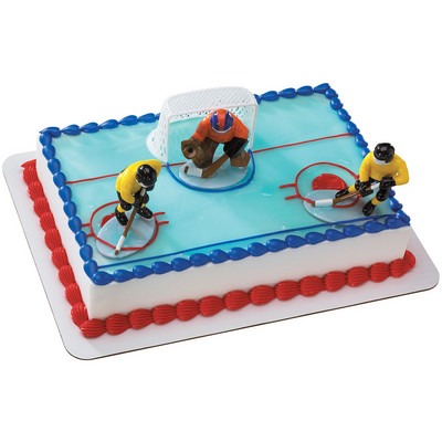 Hockey Face Off Cake Topper Kit